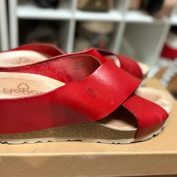 Yokono Women's Red and Brown Sandal Bundle - Picture 3 of 10